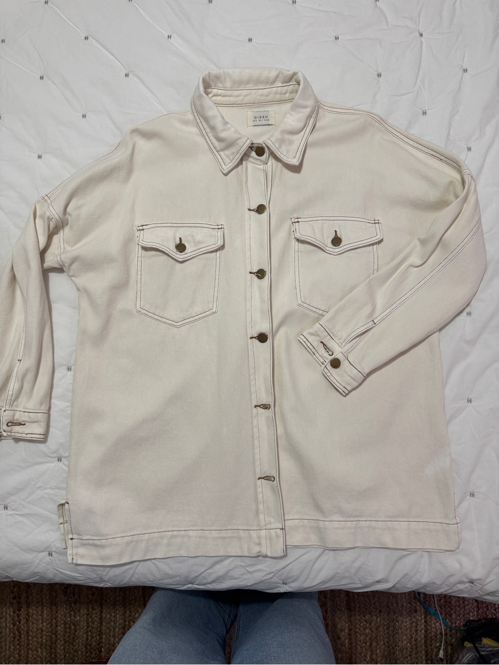 DISSH Peri Denim Shacket Like New OVERSIZED US 4 Just Laundered